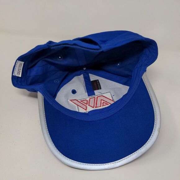 KC Caps Men's Strapback Hat Blue OSFA Embroidered Logo Foldable Bill - Picture 9 of 11